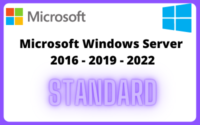 Microsoft Windows Server 2016 - 2019 - 2022  Standard