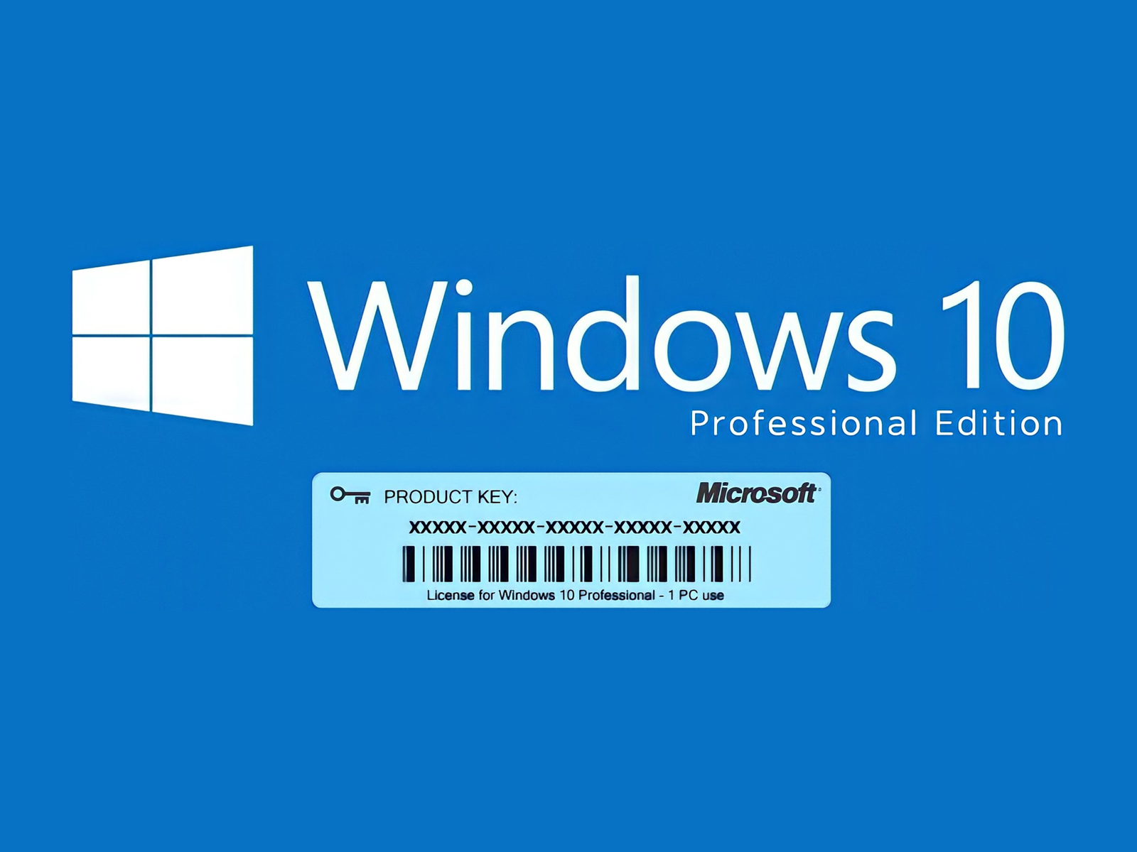 Microsoft Windows 10 Pro 32/64 Bit License Key