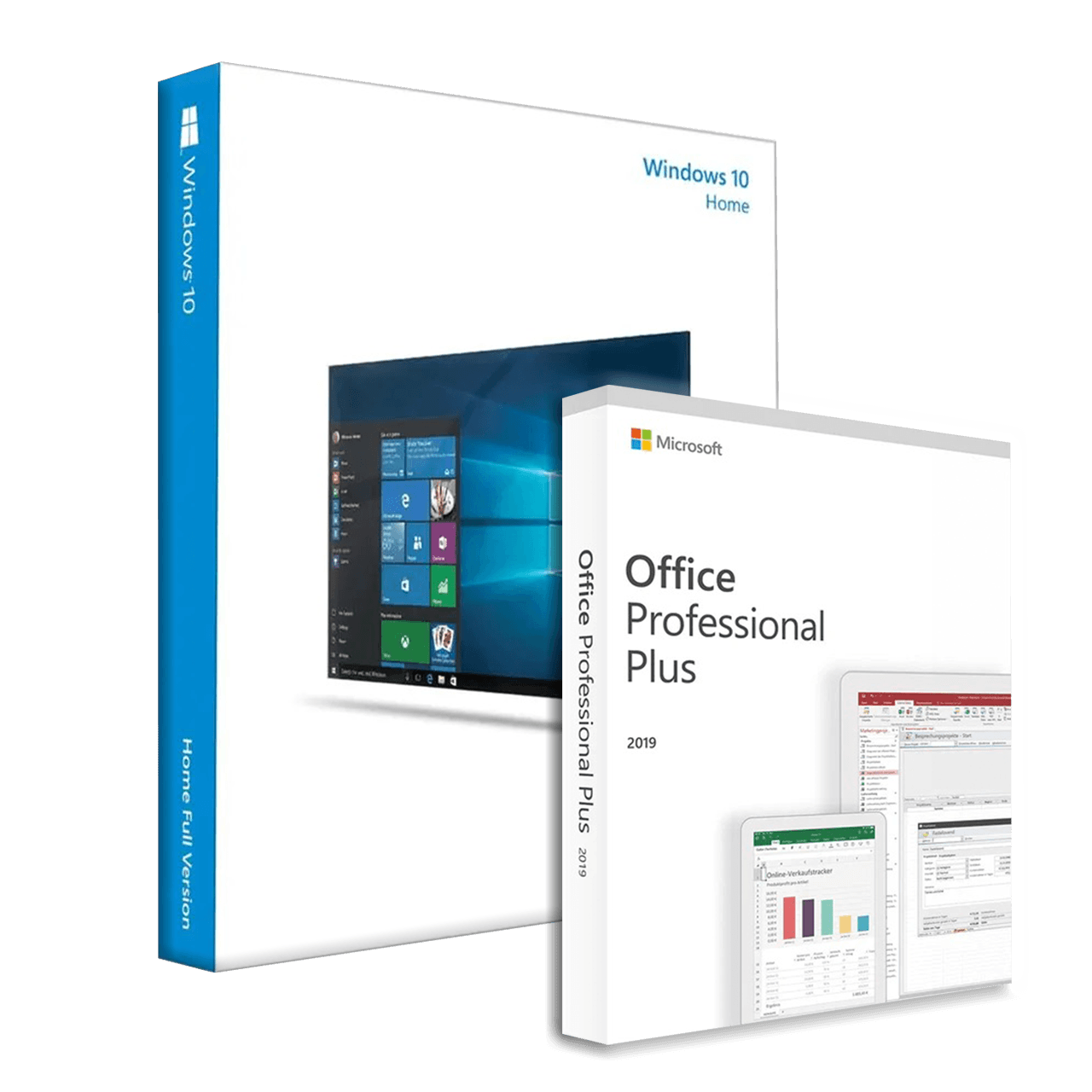 Microsoft Windows 10 Home + Microsoft Office 2019 Professional Plus Bundle