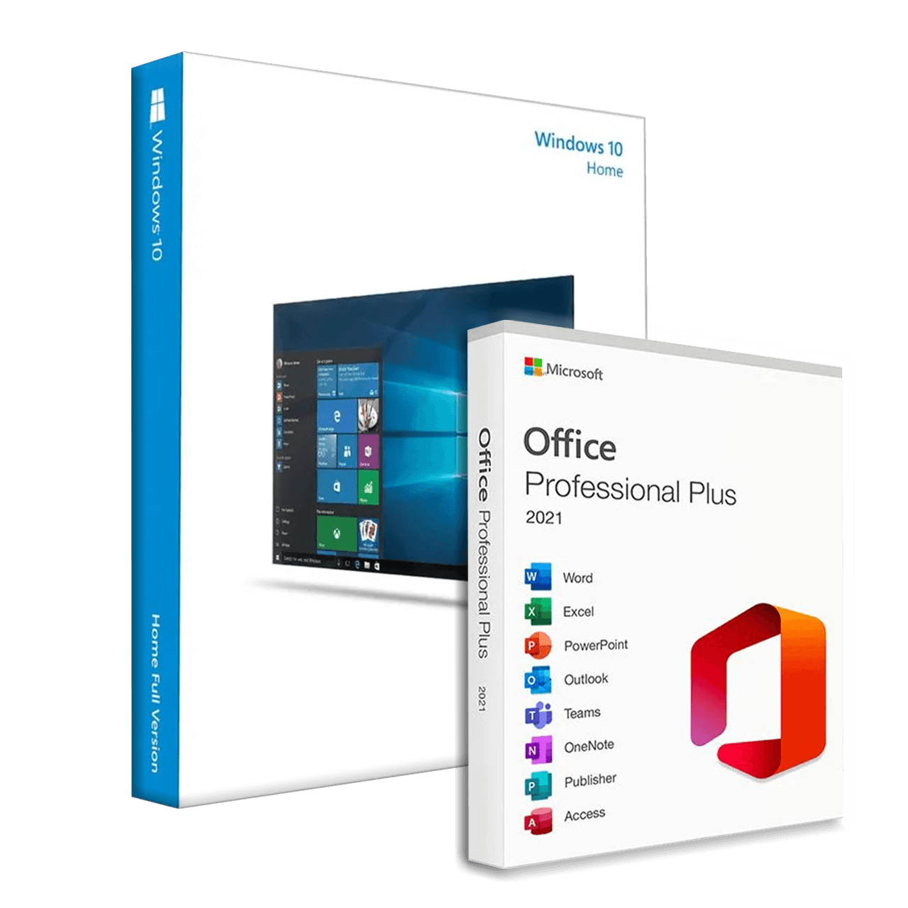 Microsoft Windows 10 Home + Microsoft Office 2021 Professional Plus Bundle