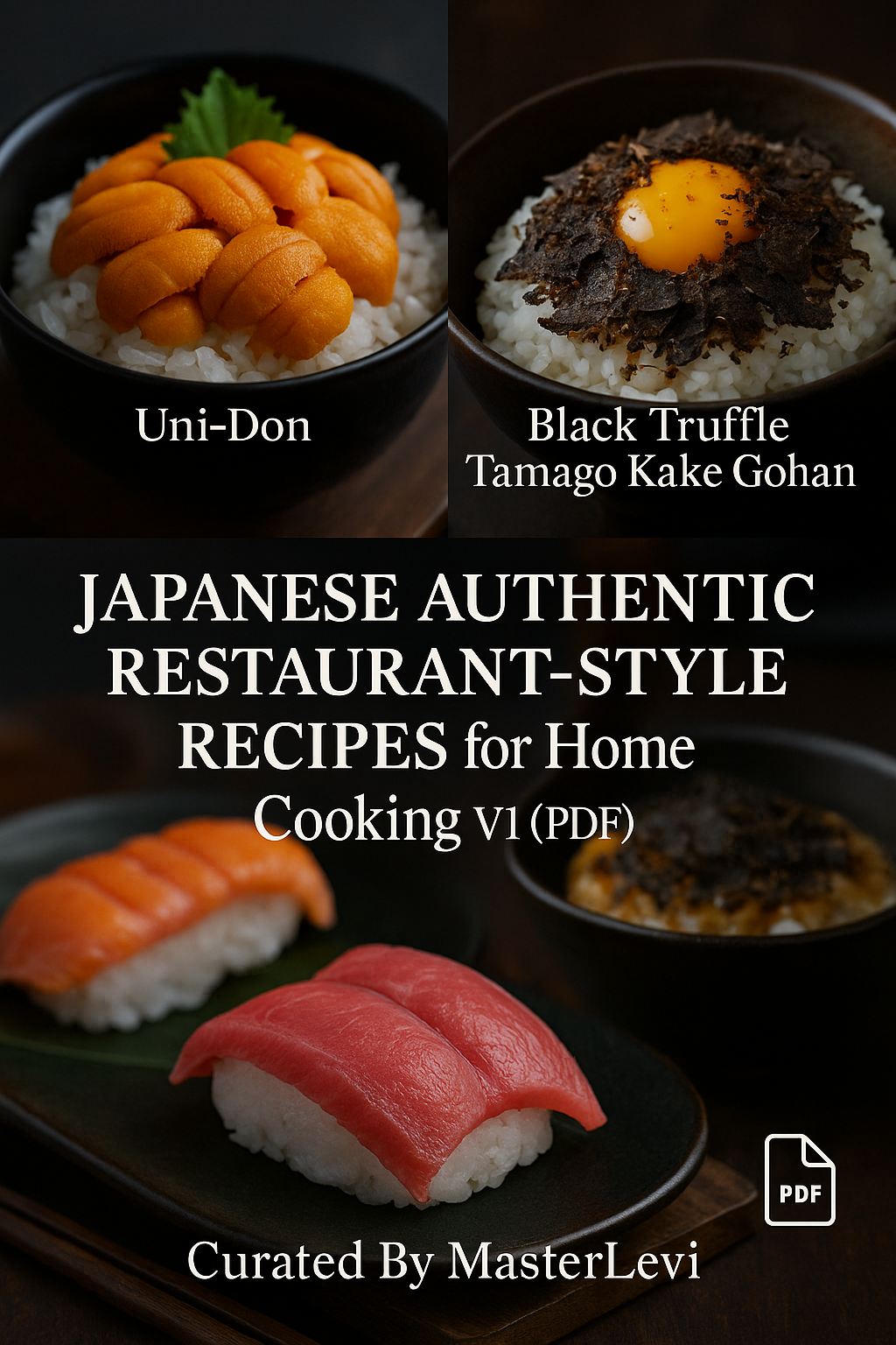 Japanese Authentic Restaurant-Style Recipes for Home Cooking V1 (PDF)