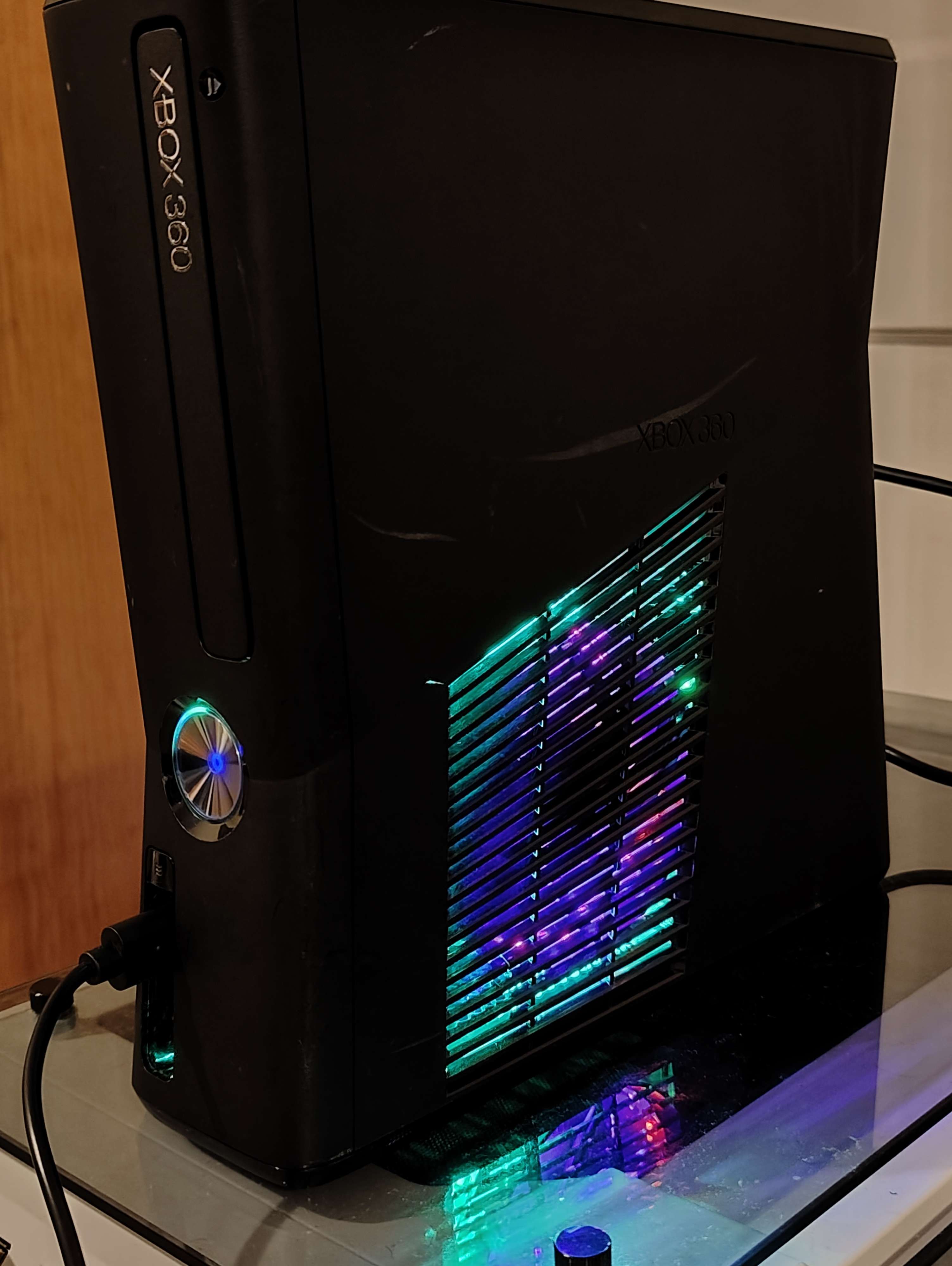 #4 Custom RGH 3.0 XBOX 360 (Purple/Green ROL) (Green/Purple fan LED)