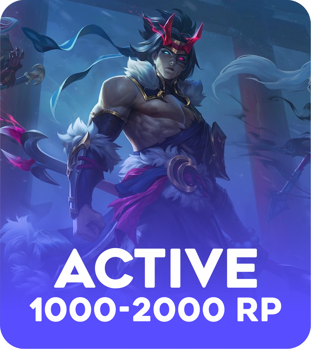Active 1000-2000 RP Account 