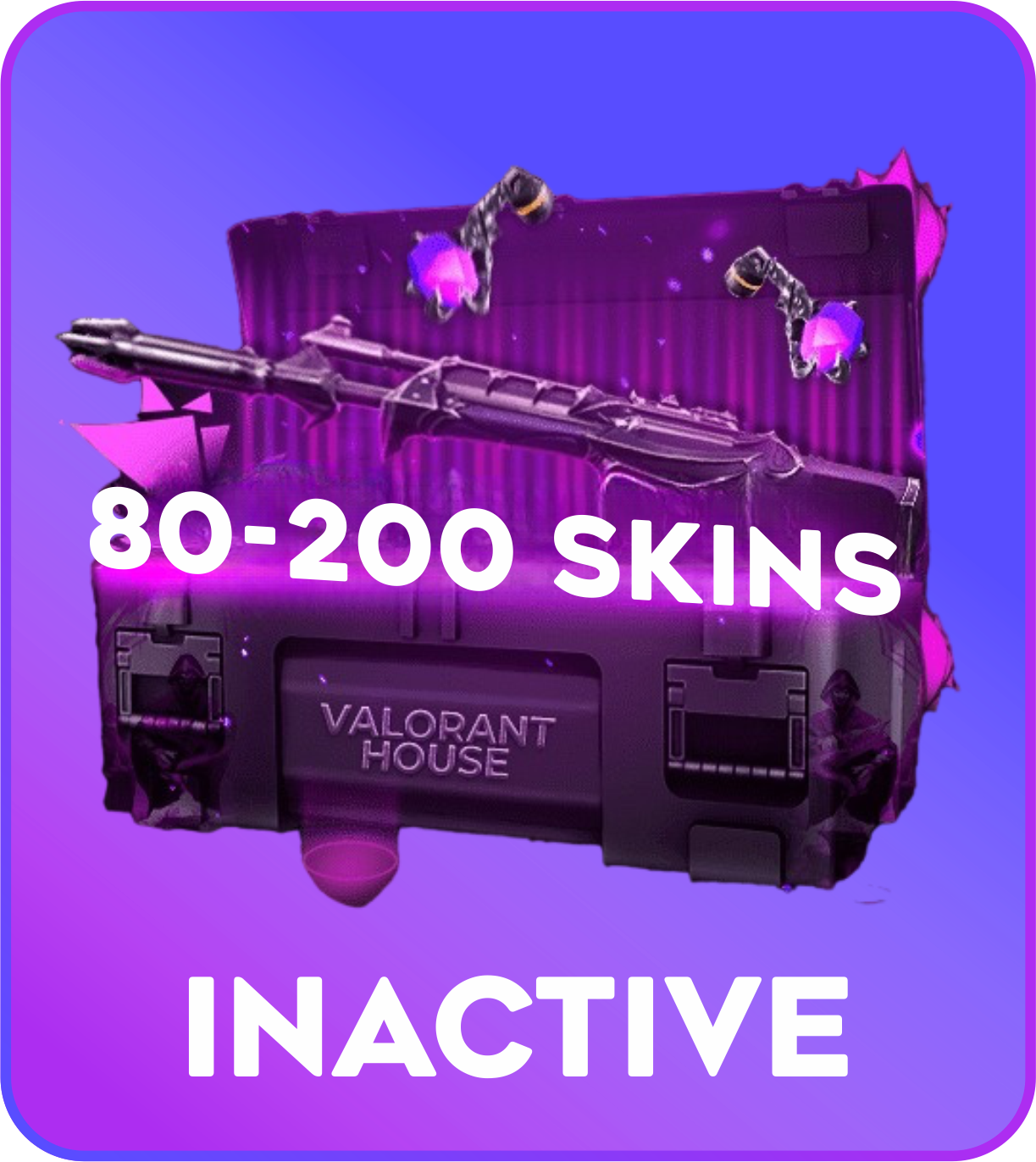 Inactive 80-200 skins Valorant Account