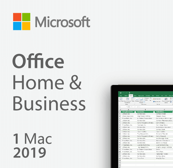 Office 2019 Home and Business Mac