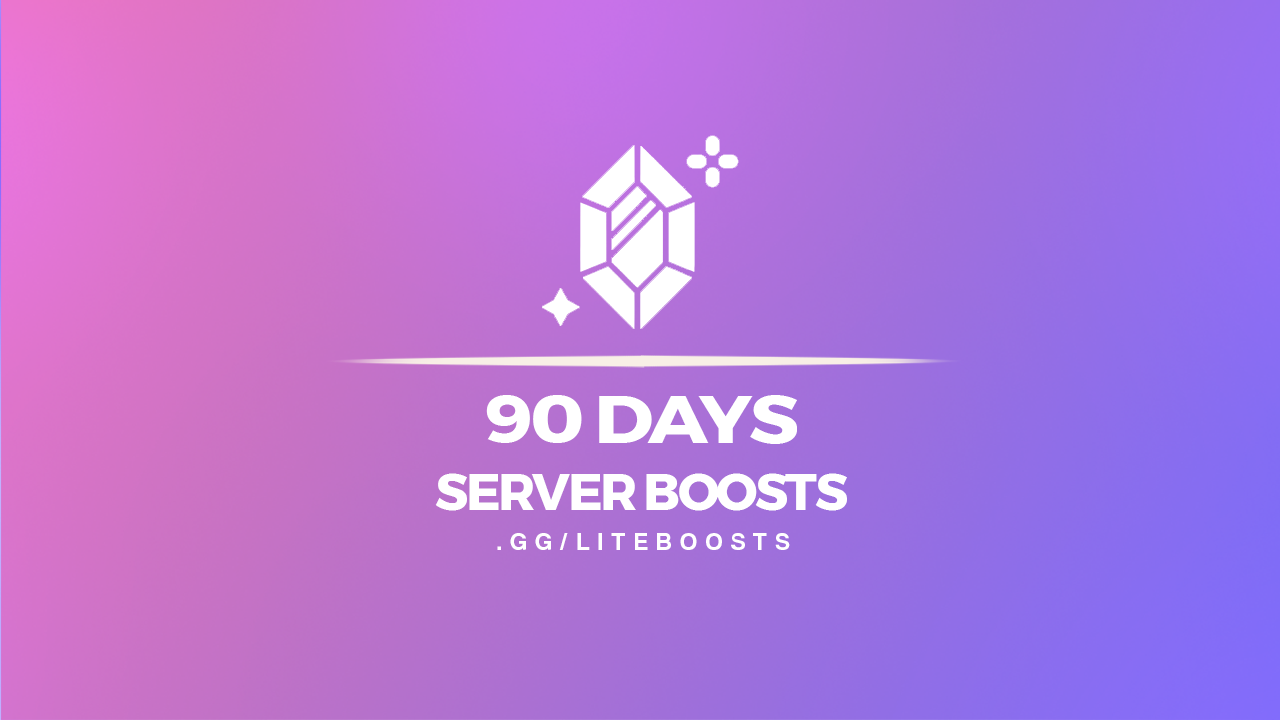 30 Server Boosts (LifeTime)