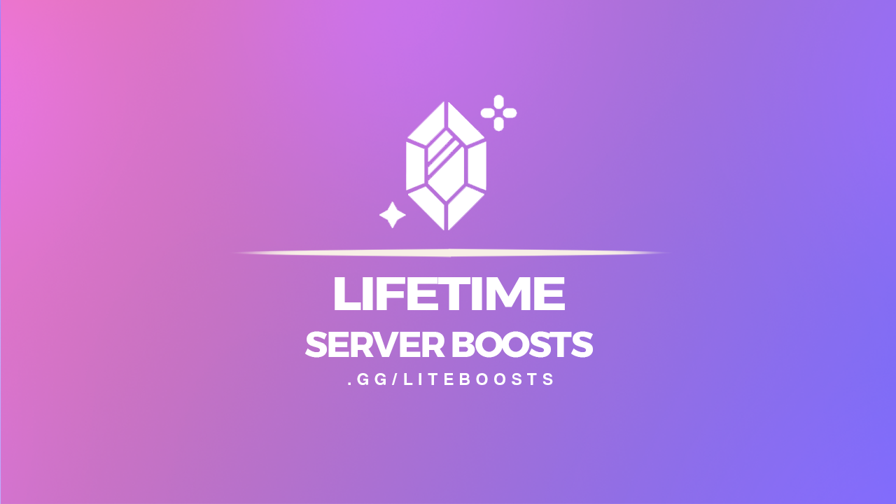 8 Server Boosts (LifeTime)