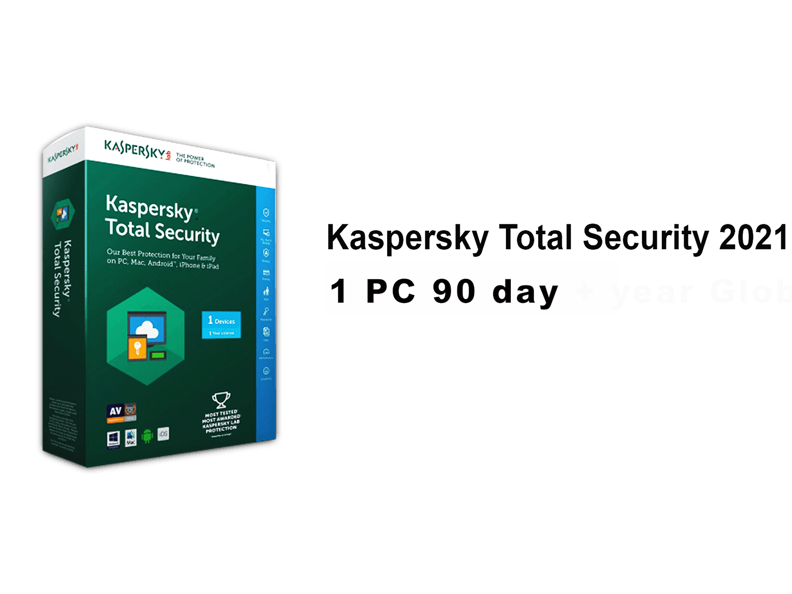 KASPERSKY TOTAL SECURITY 1 PC 90 day