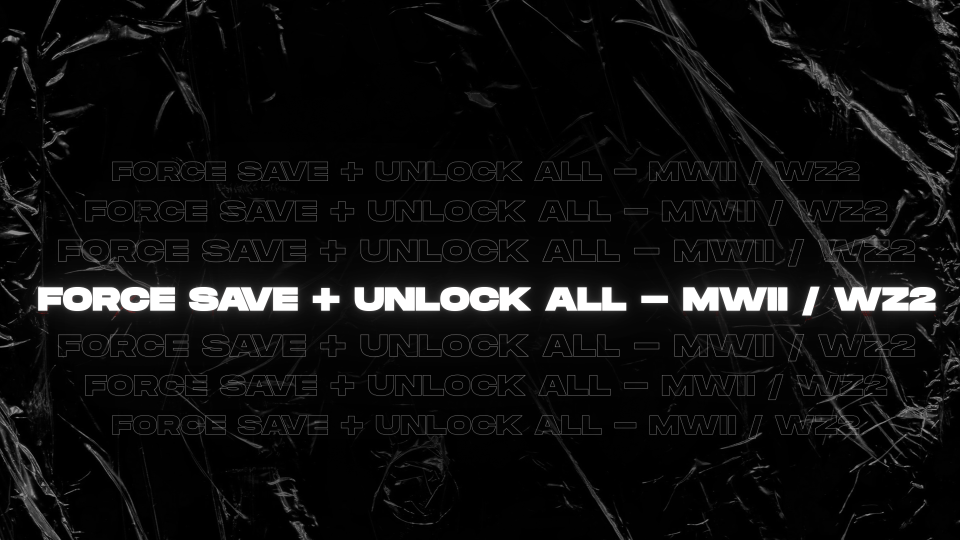  Force Save + Unlock All - MWII / WZ2 (Week Key)