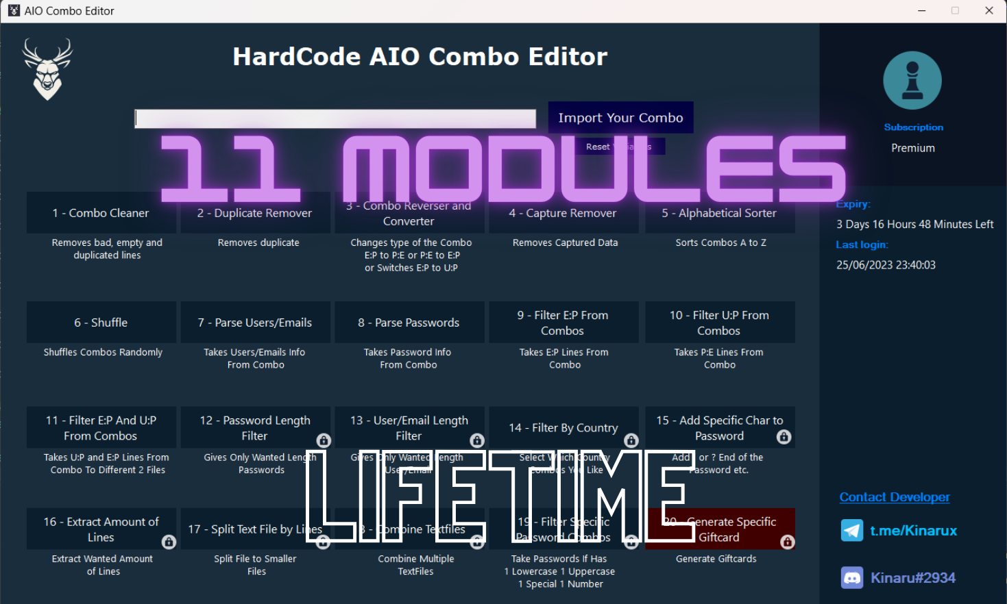 AIO Combo Editor Premium License Key Lifetime