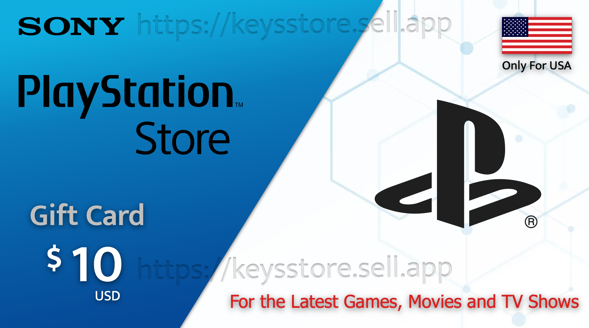 PlayStation Network Gift Card - 10 USD - USA PSN Key - United States