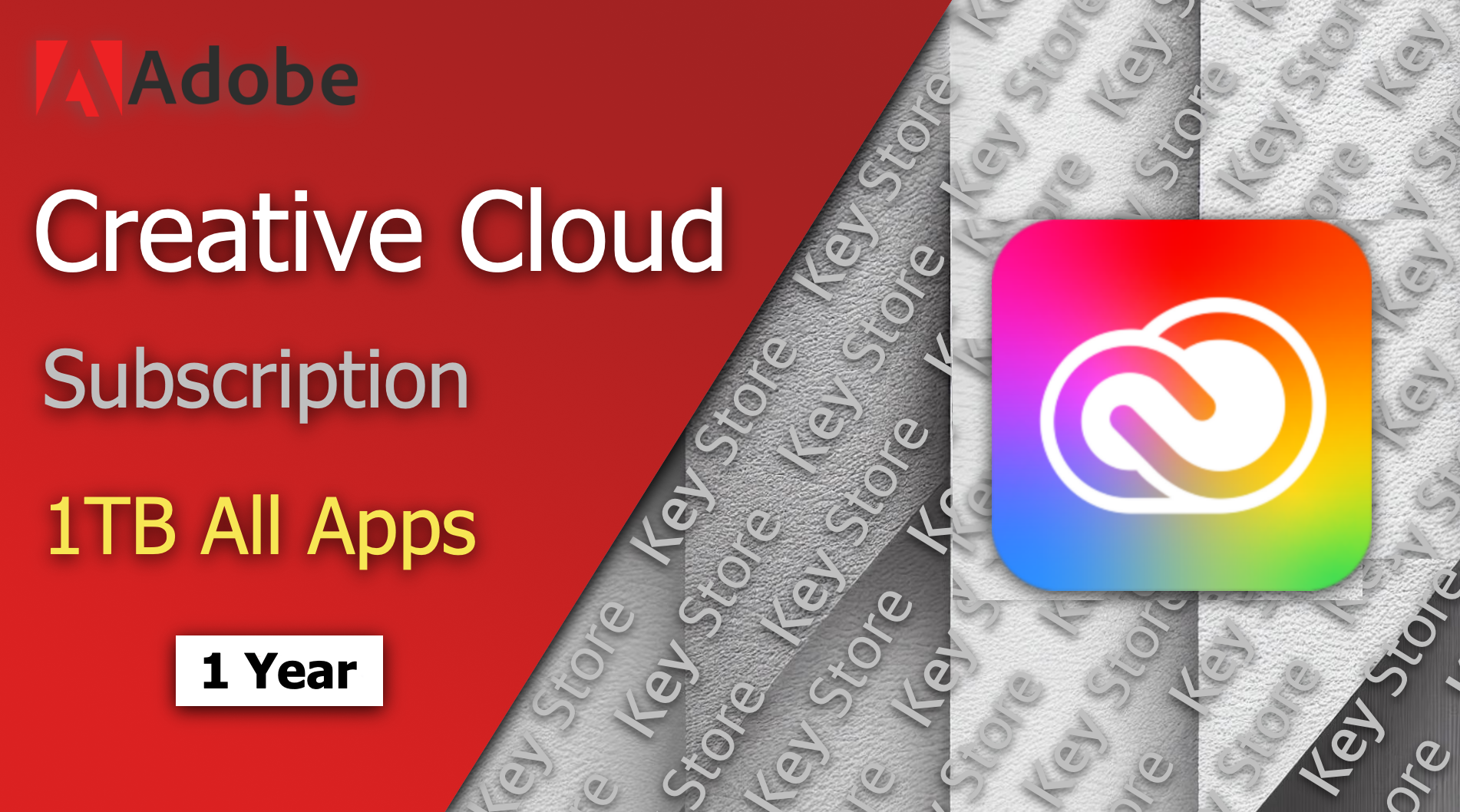 Adobe Creative Cloud All Apps 1TB - 1 Year