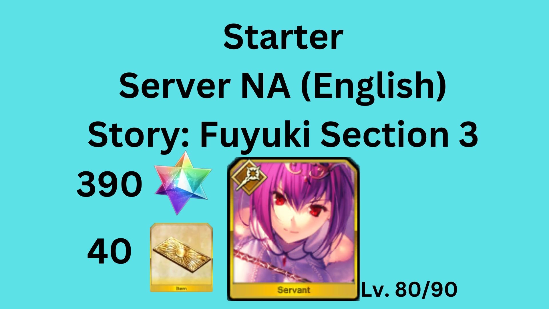 [NA] Starter Scathach=Skadi (Caster) 390 SQ + 40 Tickets