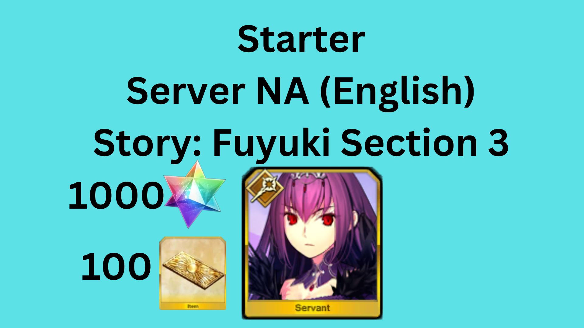 [NA] Starter Scathach=Skadi (Caster) 1000 SQ + 100 Tickets