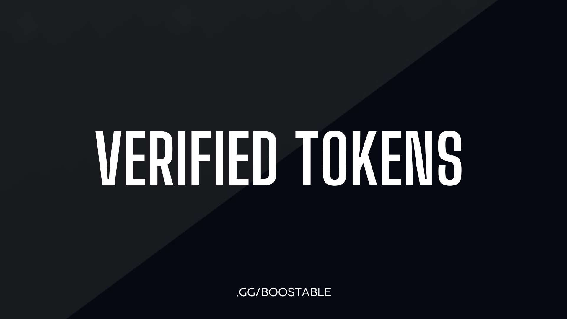 Discord Verified Tokens