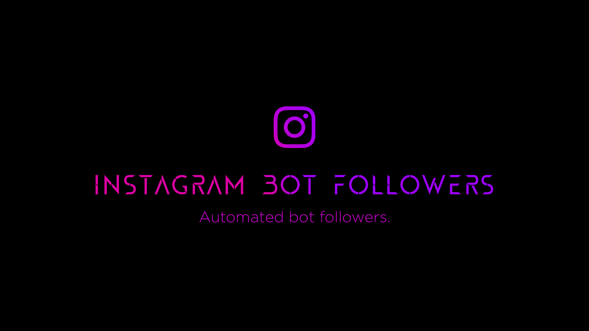 🤖 Instagram BOT followers