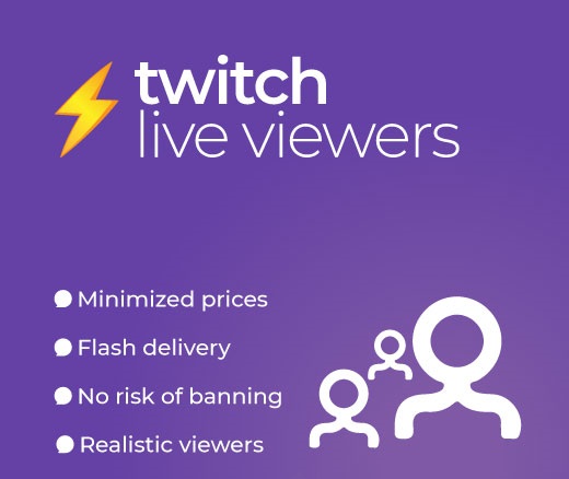 Twitch Live Viewers for 2 Weeks💎VOD Views💎Chat List💎