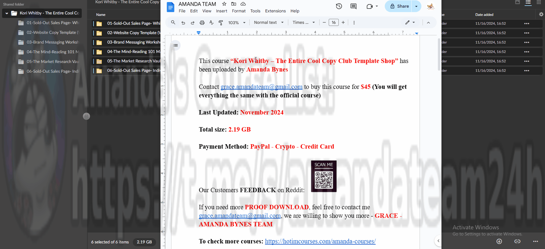 Kori Whitby – The Entire Cool Copy Club Template Shop - GloCourse