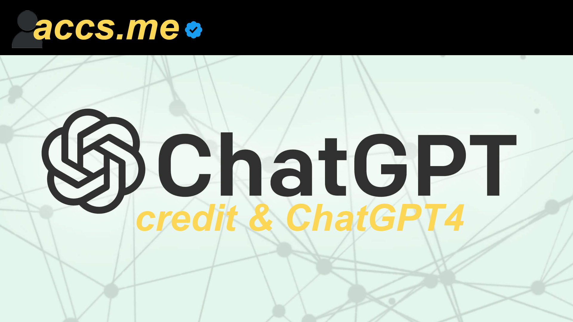 ChatGPT Accounts [Credit & GPT4.0 Accounts]