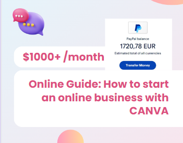 $1000+/month CANVA online business 