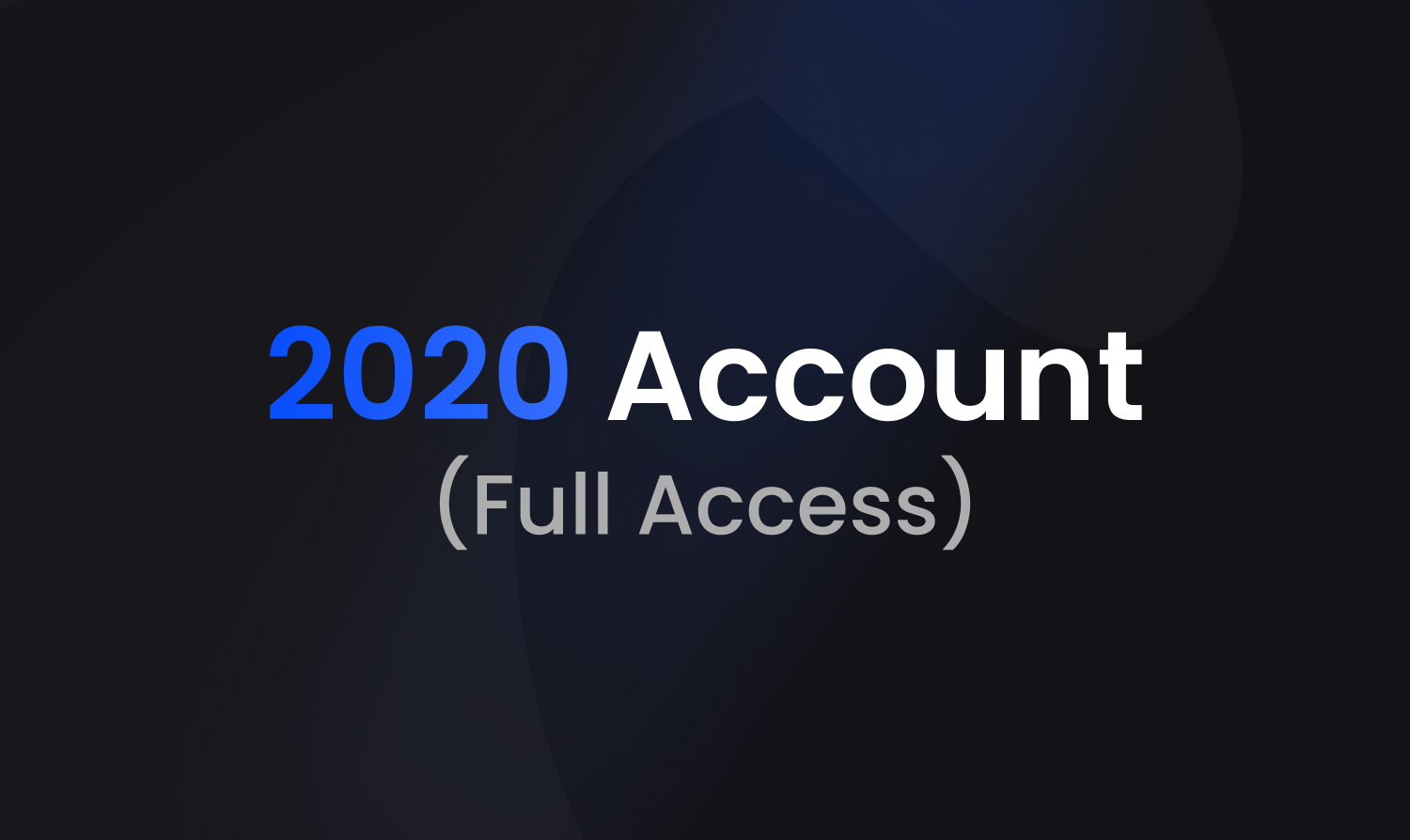 2020 Discord Account