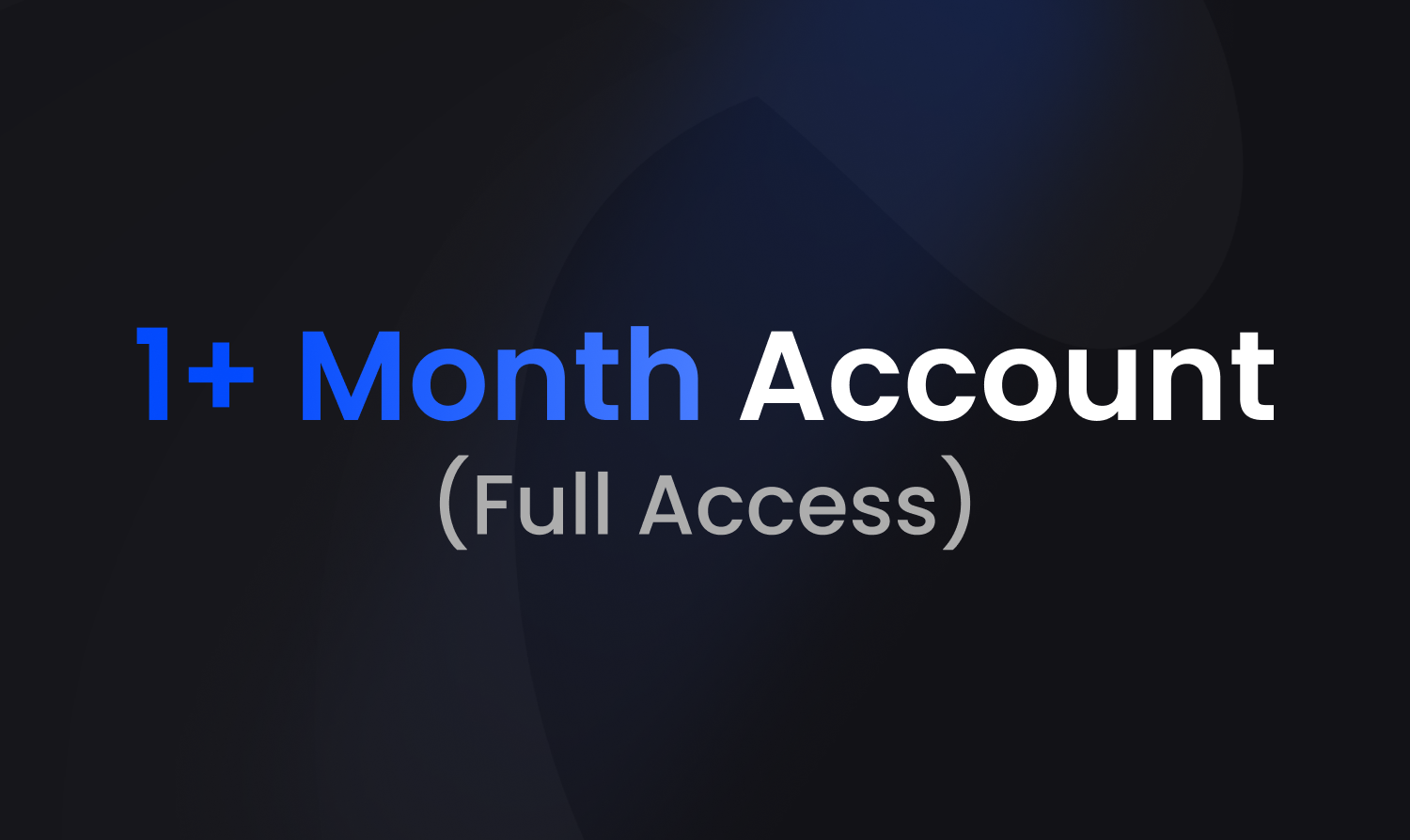 1 Month+ Discord Account