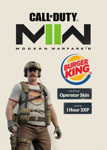 Call of Duty®: Modern Warfare® II - Burger King Operator Skin + 1 Hour 2XP (DLC) www.callofduty.com Key GLOBAL