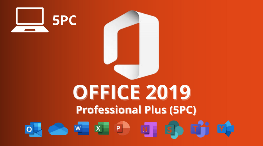 Microsoft Office 2019 Professional Plus License Key (5 PC)