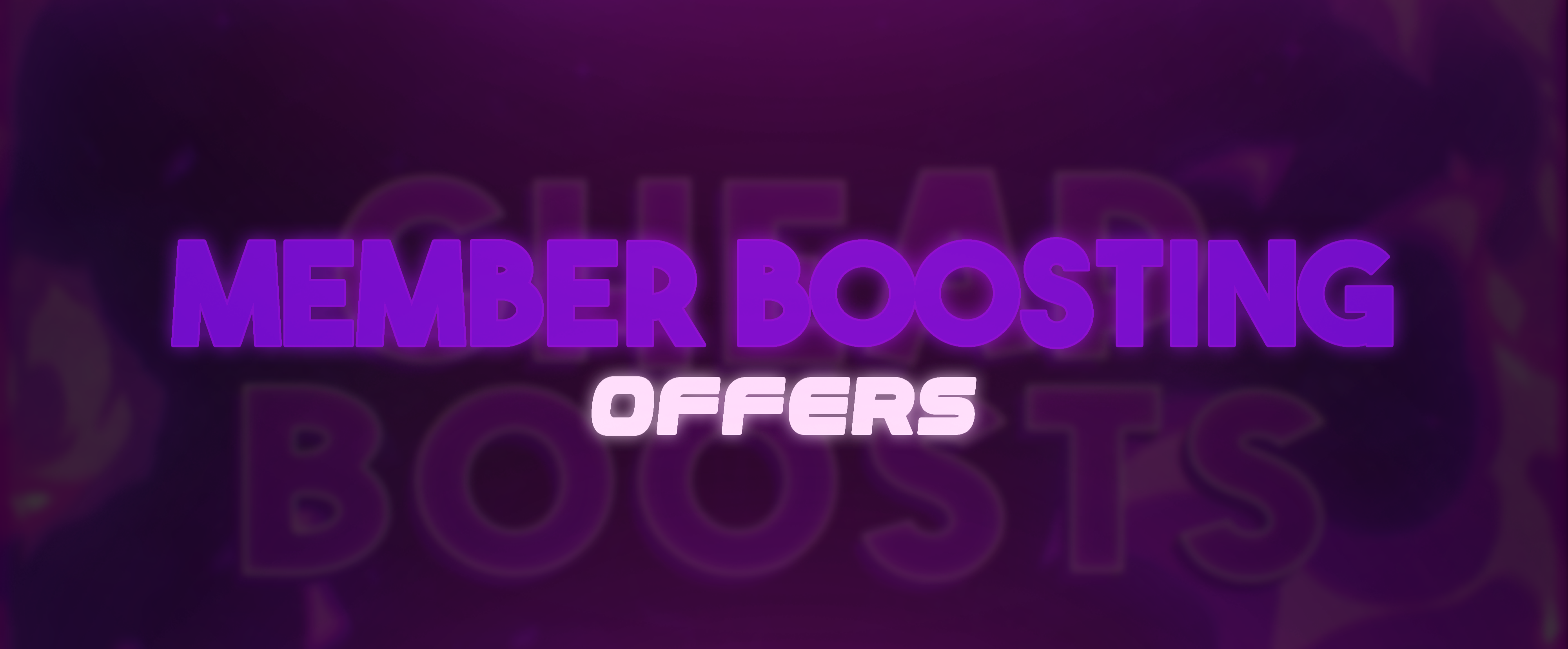 Member Boosting Offers