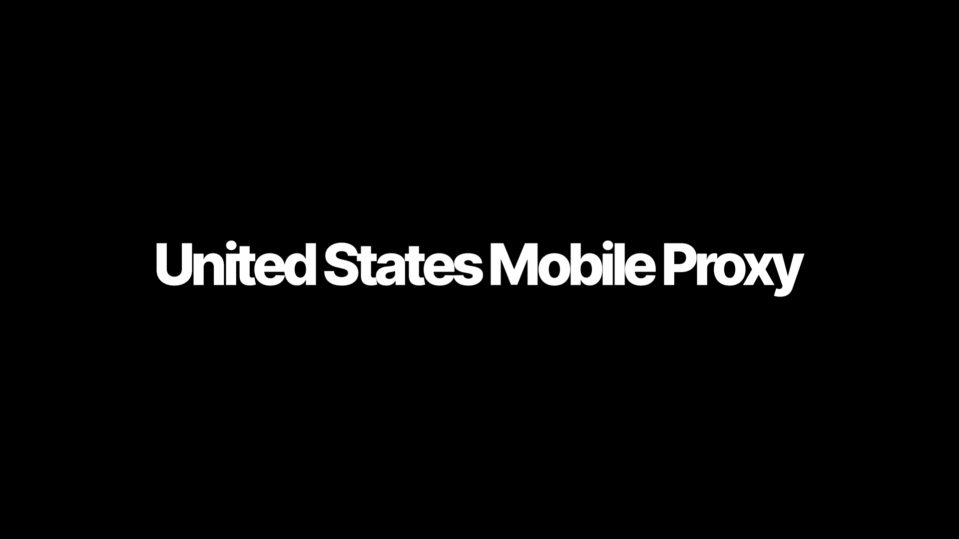 United States Mobile Proxy