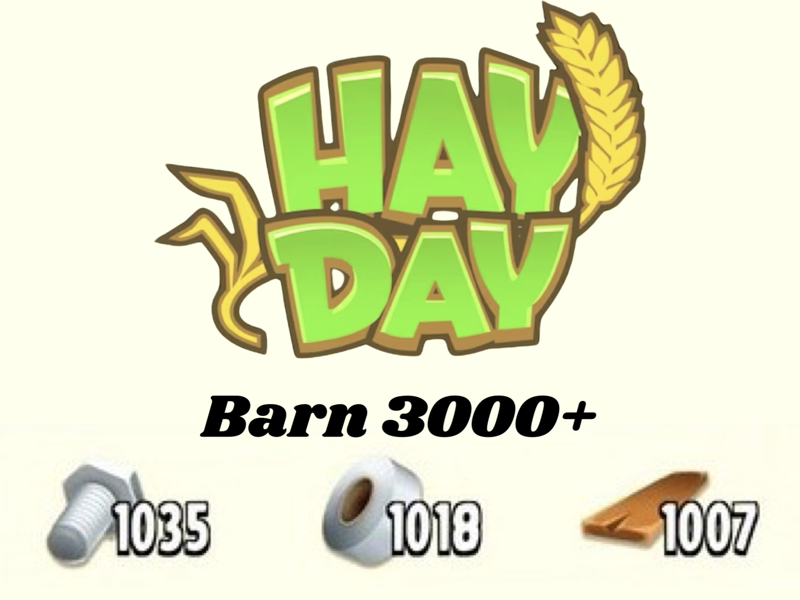 Hayday - 3000 Barn Upgrade Materials