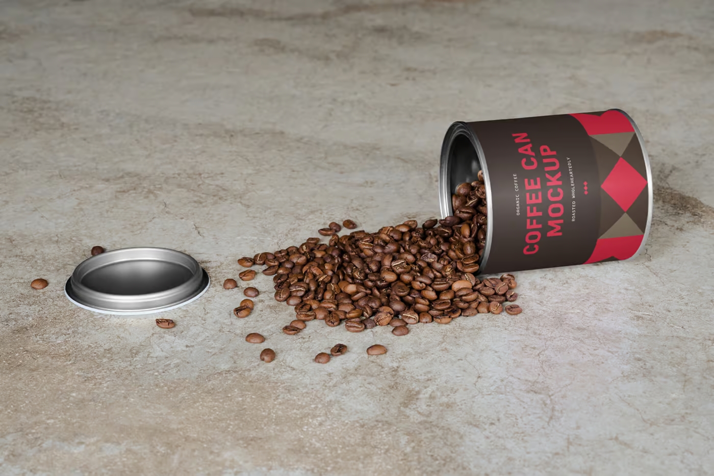 Coffee Can Mockup (Photoshop)