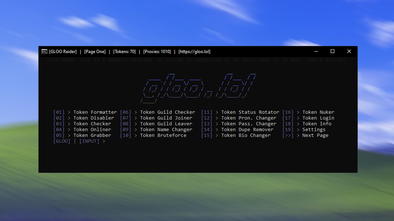 Gloo | Terminal Version | Licenses