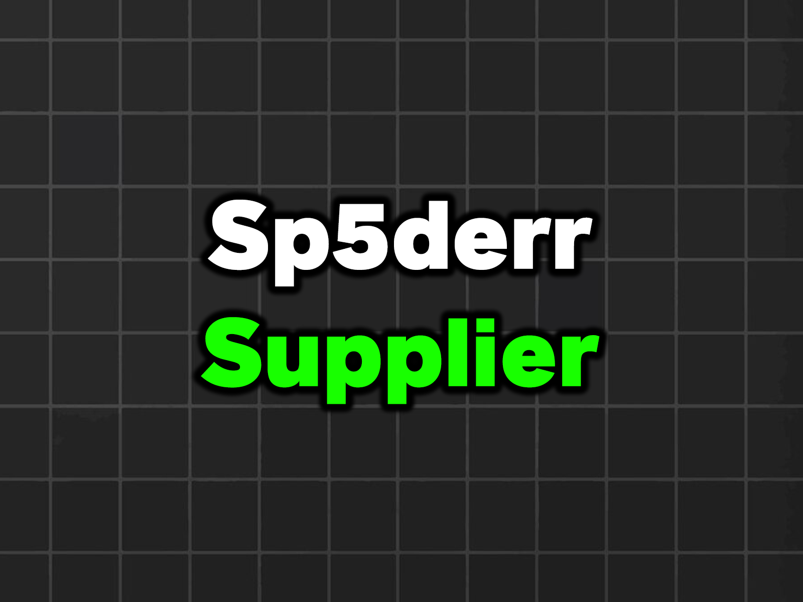 Sp5derr Vendor