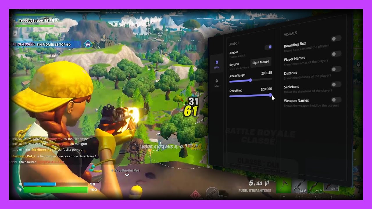 (FORTNITE ONLY)Private - External Softaim + Esp - Tournemant ready [10 days]