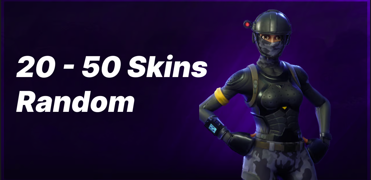 20 - 50 Skins (Verified/Unverified)