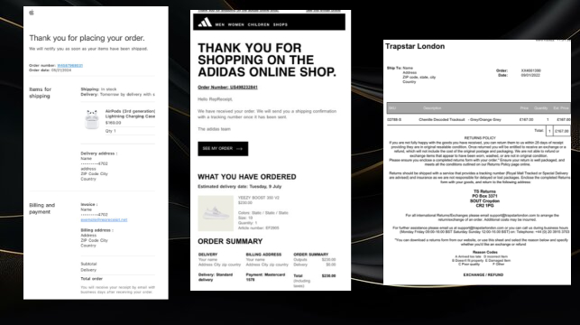 Online receipt generator vendor