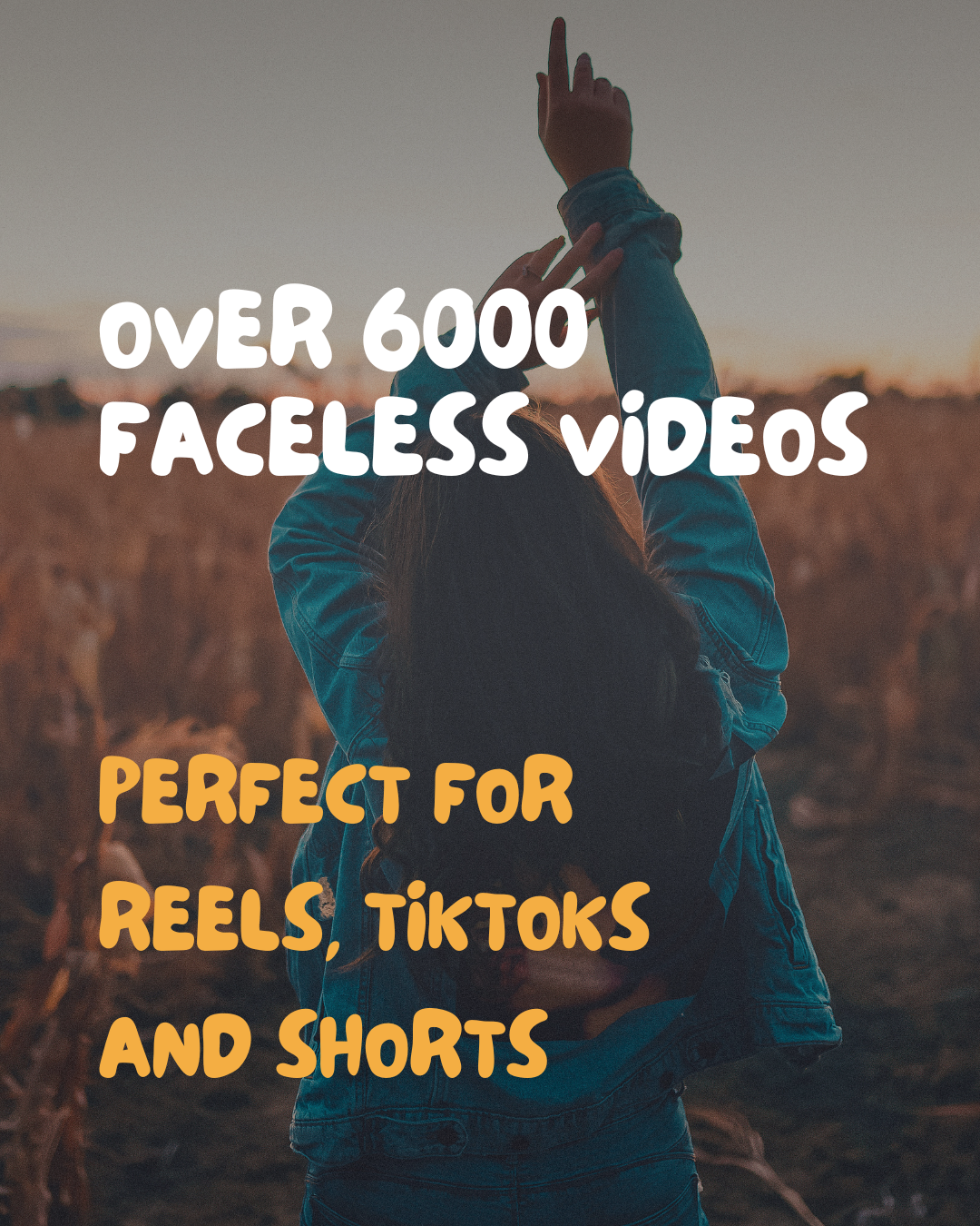 6000+ faceless videos for reels, tiktoks, shorts and more