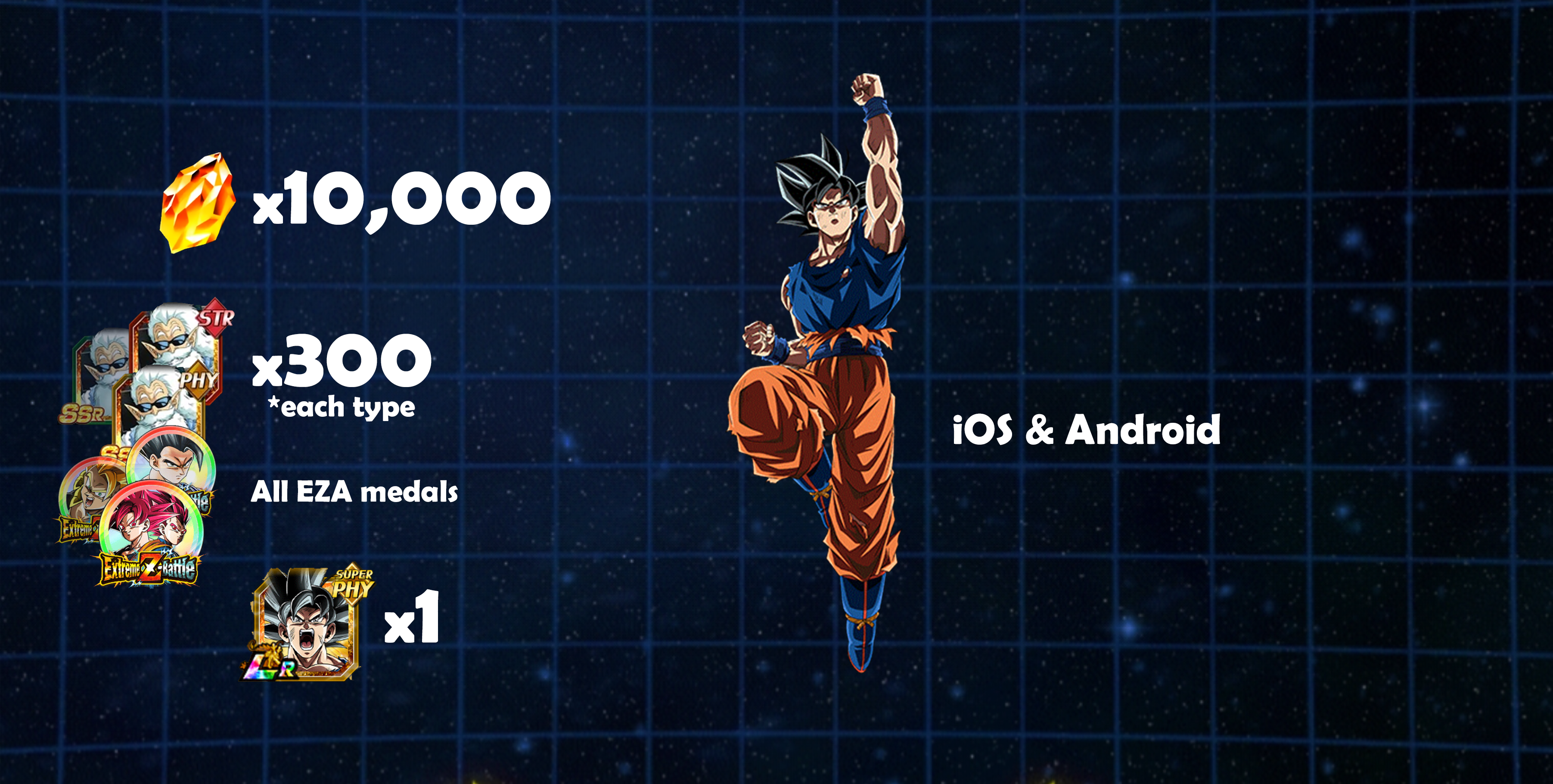 10,000 Dragon stones account + UI Goku 11th anniversary (Global)