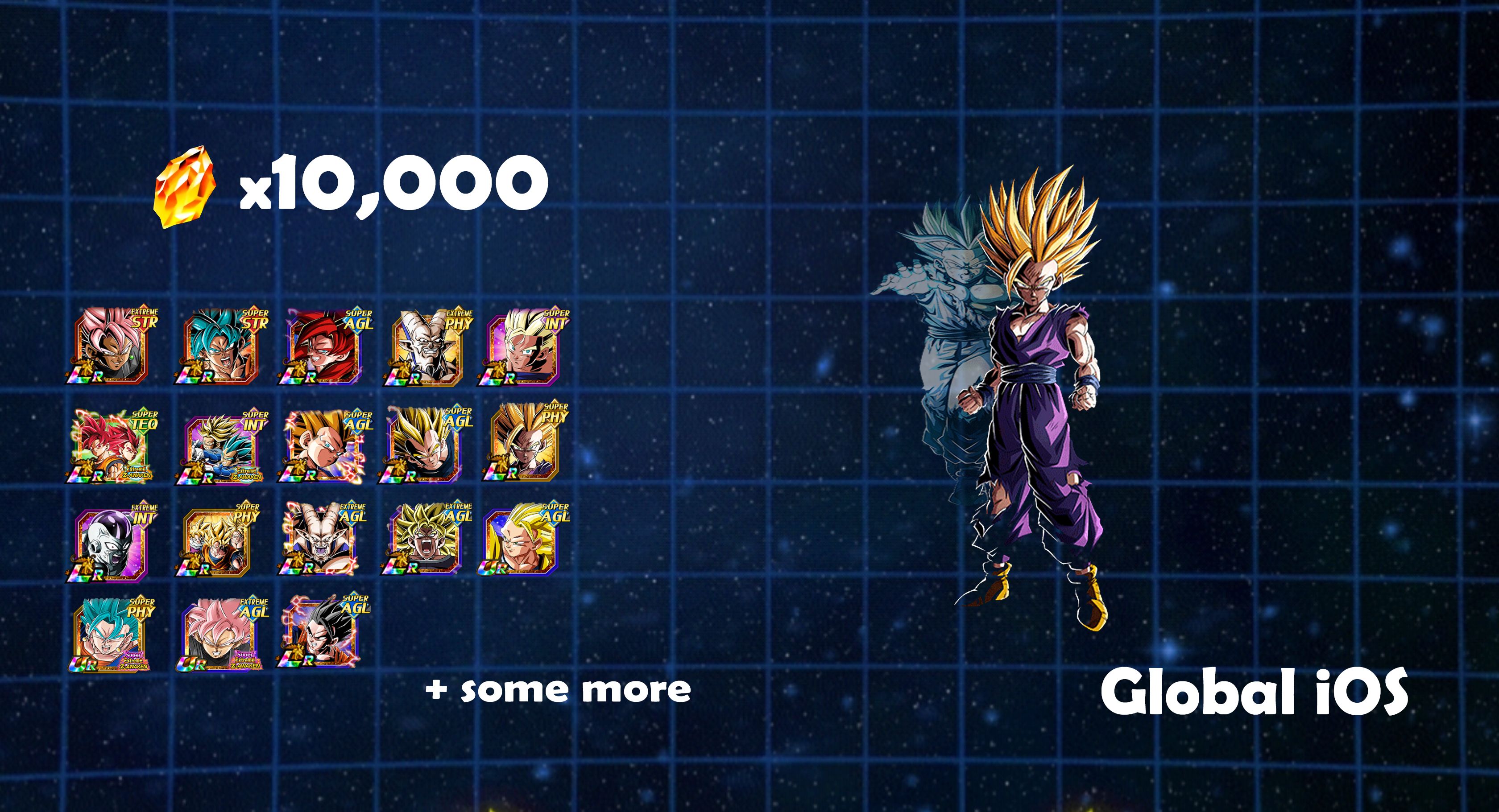 Custom account + 10,000 Dragon stones (Global) (iOS) #551