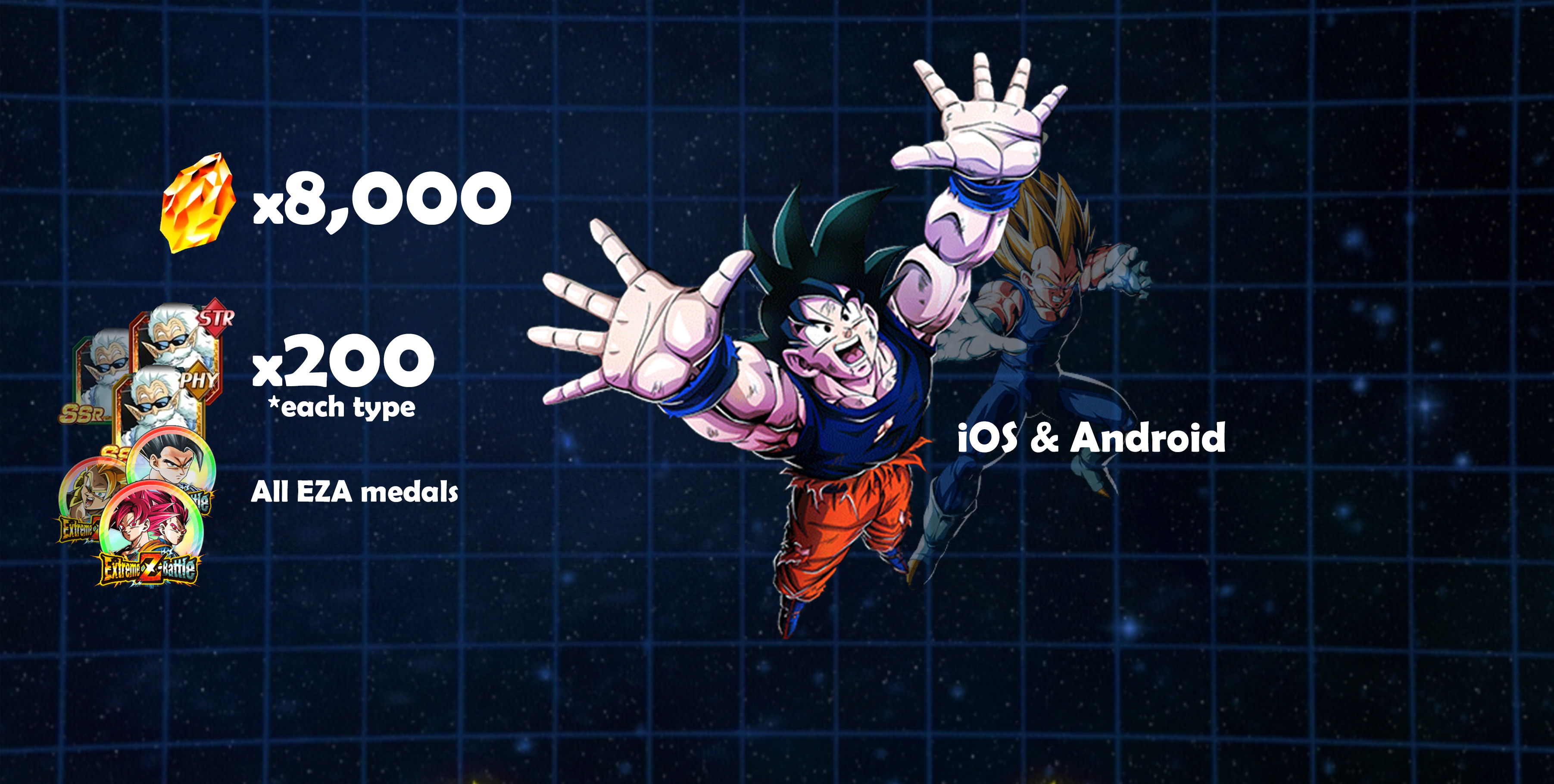 8,000 Dragon stones account (Global) 