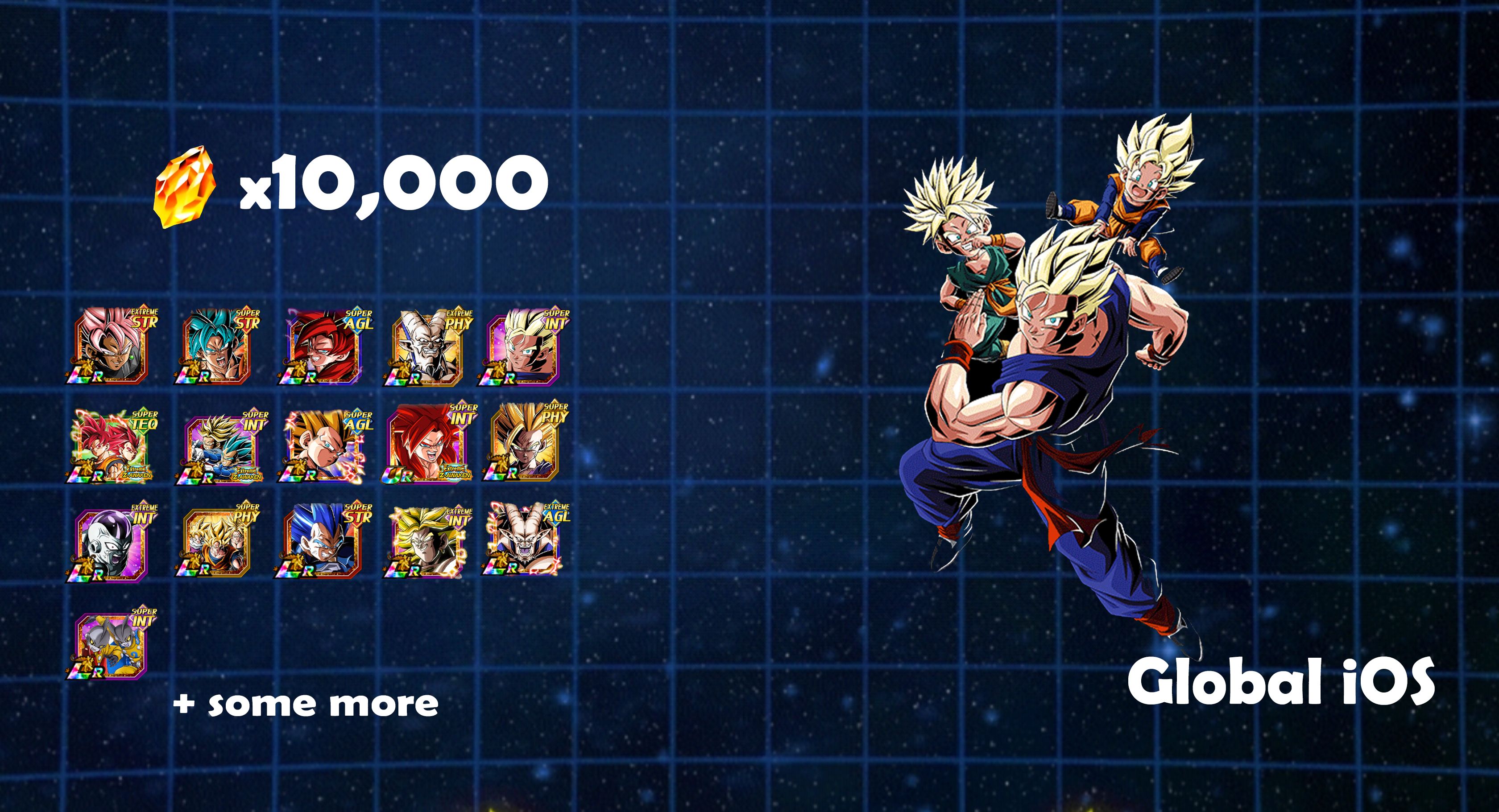 Custom account + 10,000 Dragon stones (Global) (iOS) #550