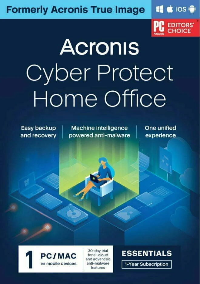 Acronis Cyber Protect HOME OFFICE License for 1 User | 1 Year