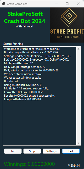 Stake casino crash bot Monthly Subscription
