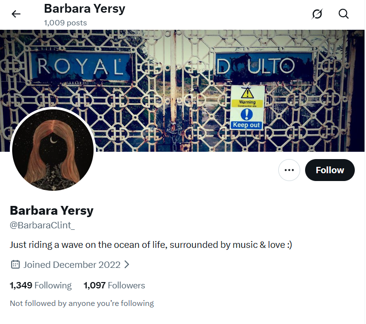 𝕏 1k @BarbaraClint_