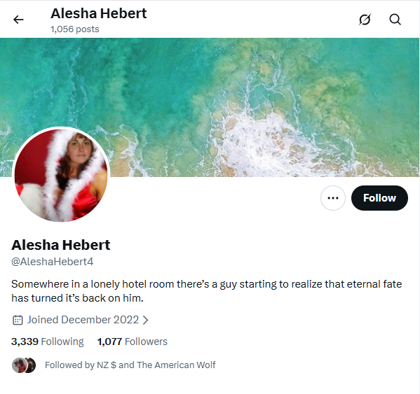 𝕏 1k @AleshaHebert4