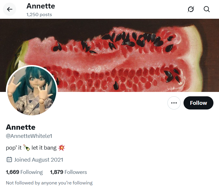 𝕏 1.8k @AnnetteWhitele1