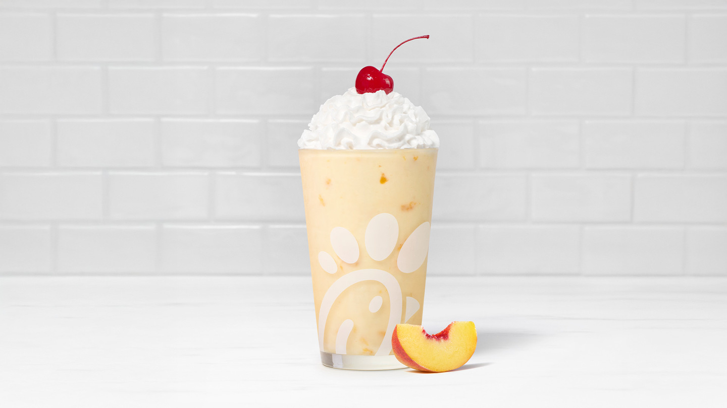 Chick-Fil-A Peach Milkshake (Expires 7/28/2025)