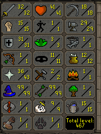 99 Magic 300-500 Total Level