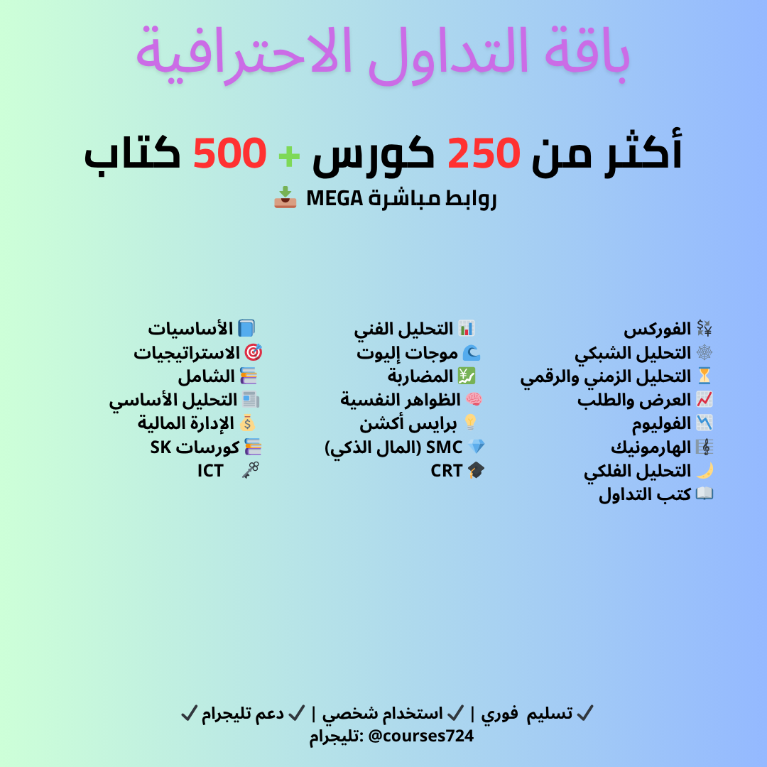  تجميعية التداول الاحترافية الأقوى والأكمل